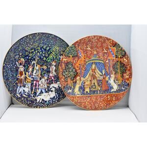 La Chasse a La Licorne & La Dame a la Licorne Limoges Haviland C. Parlon Plates